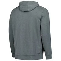 Men's Nike Heather Gray MLB Authentic Collection Travel Performance Full-Zip Hoodie