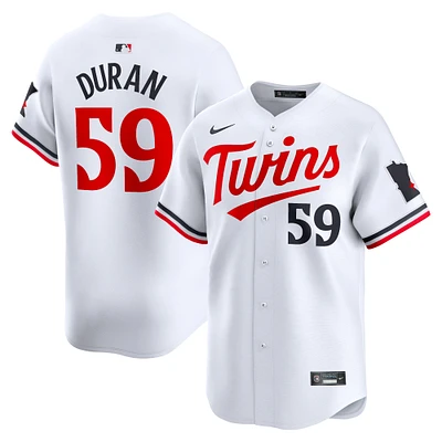 Maillot Nike Jhoan Duran pour homme, blanc, Minnesota Twins, domicile, joueur limité