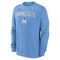 Men's Nike Light Blue Minnesota Twins Pullover Sweatshirt