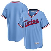 Men's Nike Light Blue Minnesota Twins Road Cooperstown Collection Team Jersey