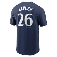 Men's Nike Max Kepler Navy Minnesota Twins 2024 City Connect Fuse Name & Number T-Shirt