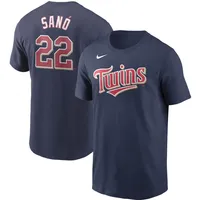 Men's Nike Miguel Sano Navy Minnesota Twins Name & Number T-Shirt