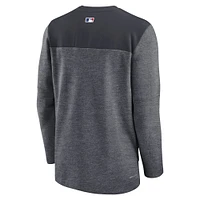 Men's Nike Minnesota Twins Navy Authentic Collection Game Time Performance Half-Zip Top