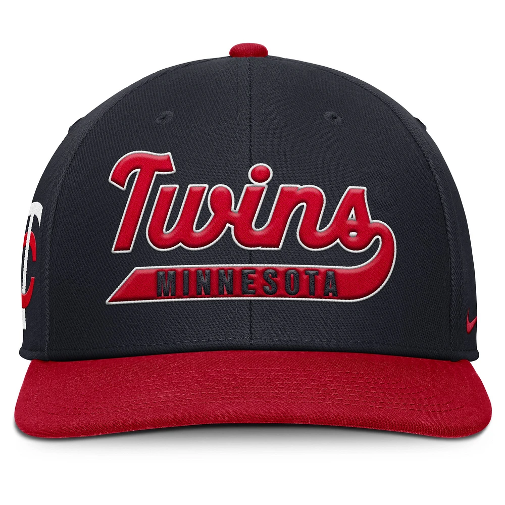 Men's Nike Navy/ Minnesota Twins Pro Performance Snapback Hat