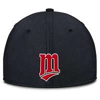 Men's Nike Navy/ Minnesota Twins Rise Swoosh Performance Flex Hat