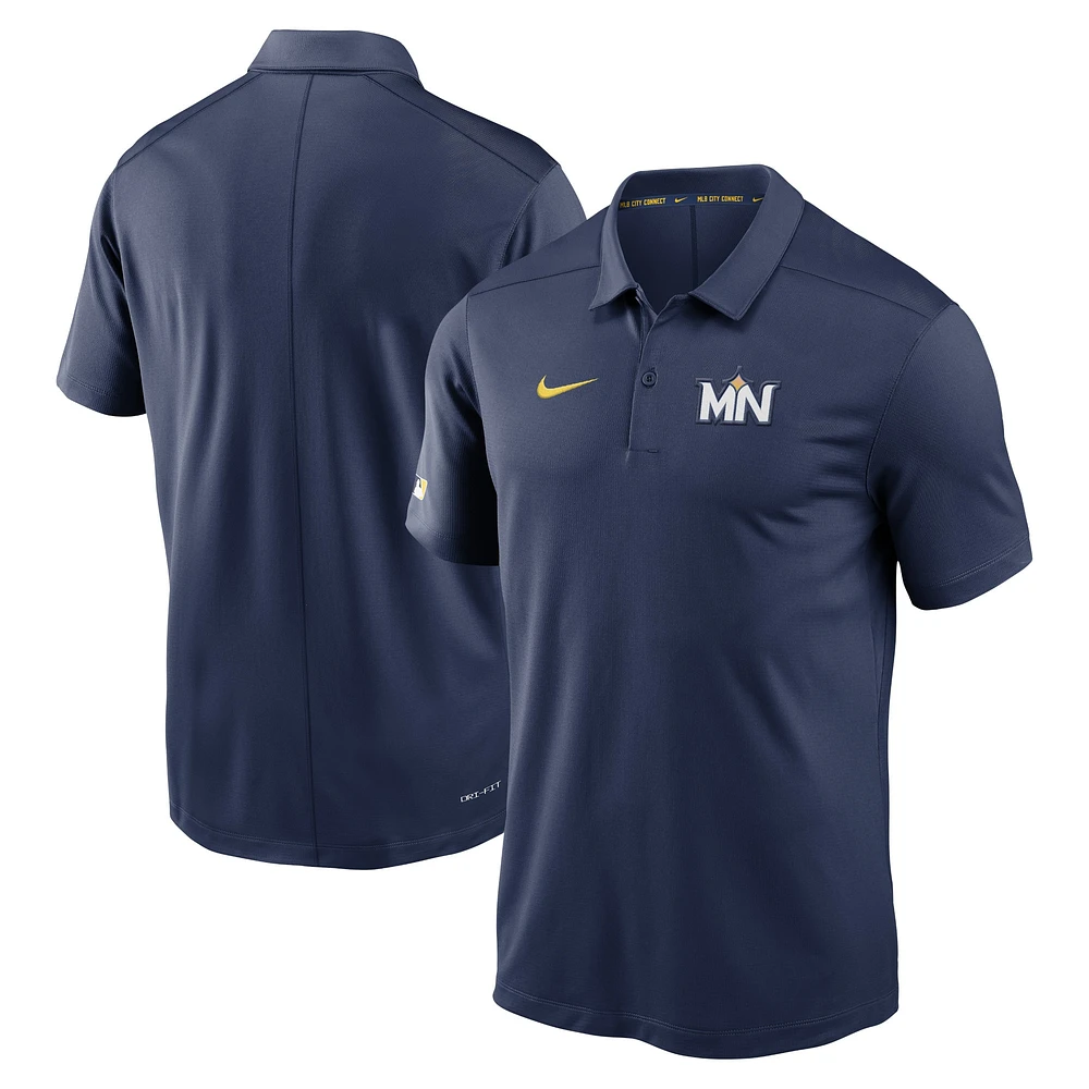 Polo Nike bleu marine Minnesota Twins 2024 City Connect Authentic Collection Victory Performance pour homme