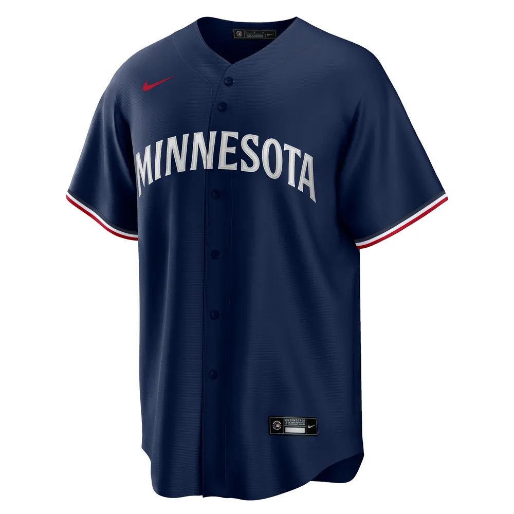 Men's Nike Navy Minnesota Twins Alternate Replica Team Logo Jersey