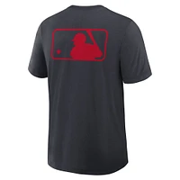 Men's Nike Navy Minnesota Twins Authentic Collection Early Work Tri-Blend Performance T-Shirt