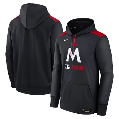 Men's Nike Navy Minnesota Twins Authentic Collection Performance Pullover Hoodie