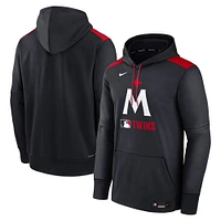 Men's Nike Navy Minnesota Twins Authentic Collection Performance Pullover Hoodie