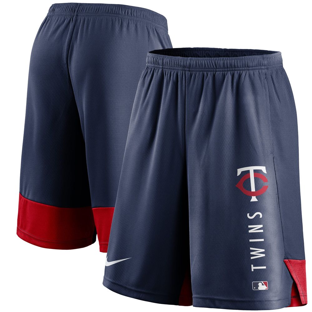 Men's Nike Navy Minnesota Twins Authentic Collection Training Performance Shorts