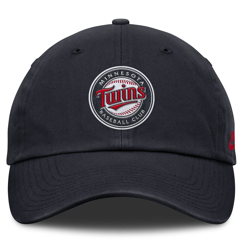 Men's Nike Navy Minnesota Twins Club Adjustable Hat