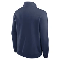 Men's Nike Navy Minnesota Twins Cooperstown Collection Fleece Half-Zip Pullover