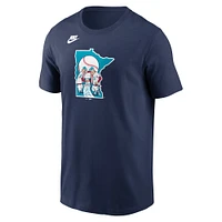 Men's Nike Navy Minnesota Twins Cooperstown Collection Team Logo T-Shirt