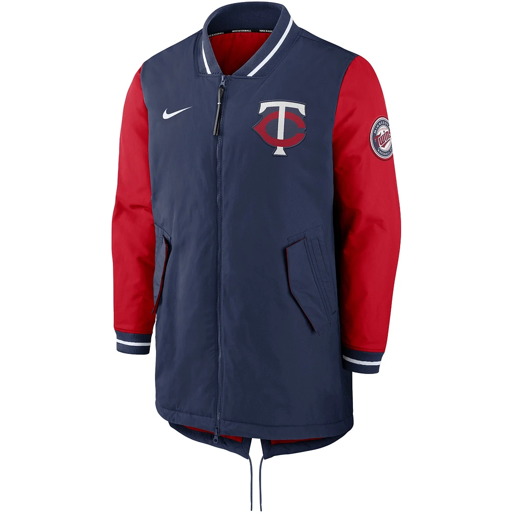 Men's Nike Navy Minnesota Twins Dugout Performance Full-Zip Jacket