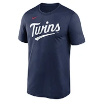 T-shirt Nike bleu marine Minnesota Twins Fuse Legend pour homme