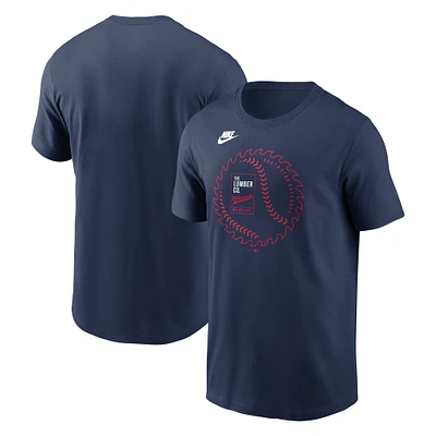 T-shirt Nike bleu marine pour homme avec logo local des Twins du Minnesota