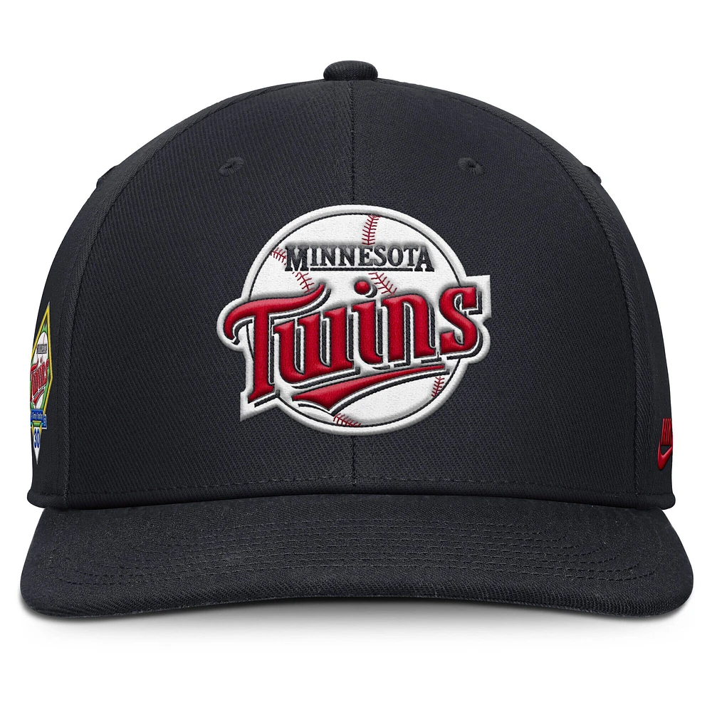 Men's Nike Navy Minnesota Twins Pro Performance Snapback Hat