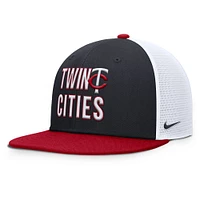Men's Nike  Navy Minnesota Twins Pro Trucker Snapback Hat