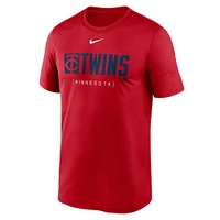 Men's Nike Red Minnesota Twins Knockout Legend Performance T-Shirt