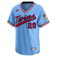 Men's Nike Rod Carew Light Blue Minnesota Twins Throwback Cooperstown Collection Limited Jersey