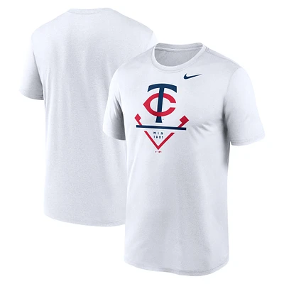 T-shirt Nike blanc pour homme Minnesota Twins Icon Legend Performance