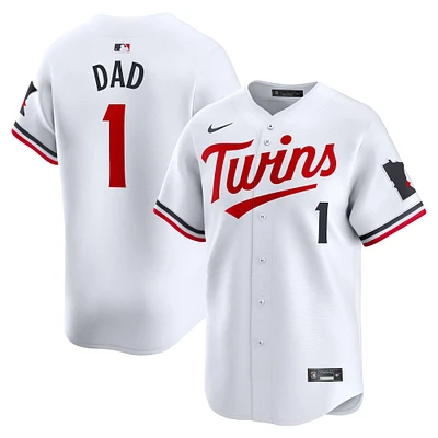 Maillot Nike blanc Minnesota Twins #1 Dad Home Limited pour homme