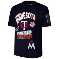 Men's Pro Standard Navy Minnesota Twins Turn It Up Dropped Shoulder T-Shirt