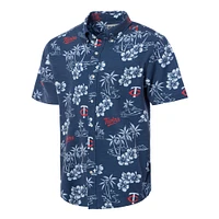 Men's Reyn Spooner Navy Minnesota Twins Kekai Button-Down Shirt