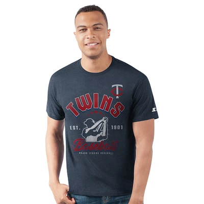 Men's Starter  Navy Minnesota Twins Prime Time Batter T-Shirt