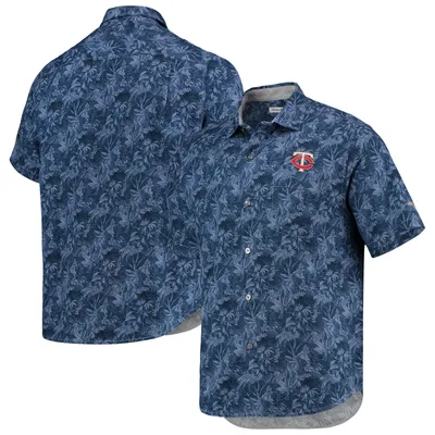 Milwaukee Brewers Tommy Bahama Barrie Batik Button-Up Shirt - Royal