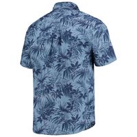 Men's Tommy Bahama Navy Minnesota Twins Sport Reign Forest Fronds Button-Up Shirt