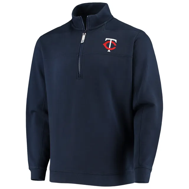 Vineyard Vines Men's Vineyard Vines Navy Atlanta Braves Shep Shirt  Quarter-Zip Sweatshirt