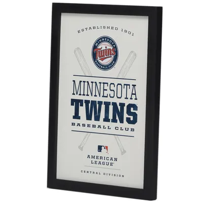 Minnesota Twins 10'' x 14'' Team Framed Wood Sign