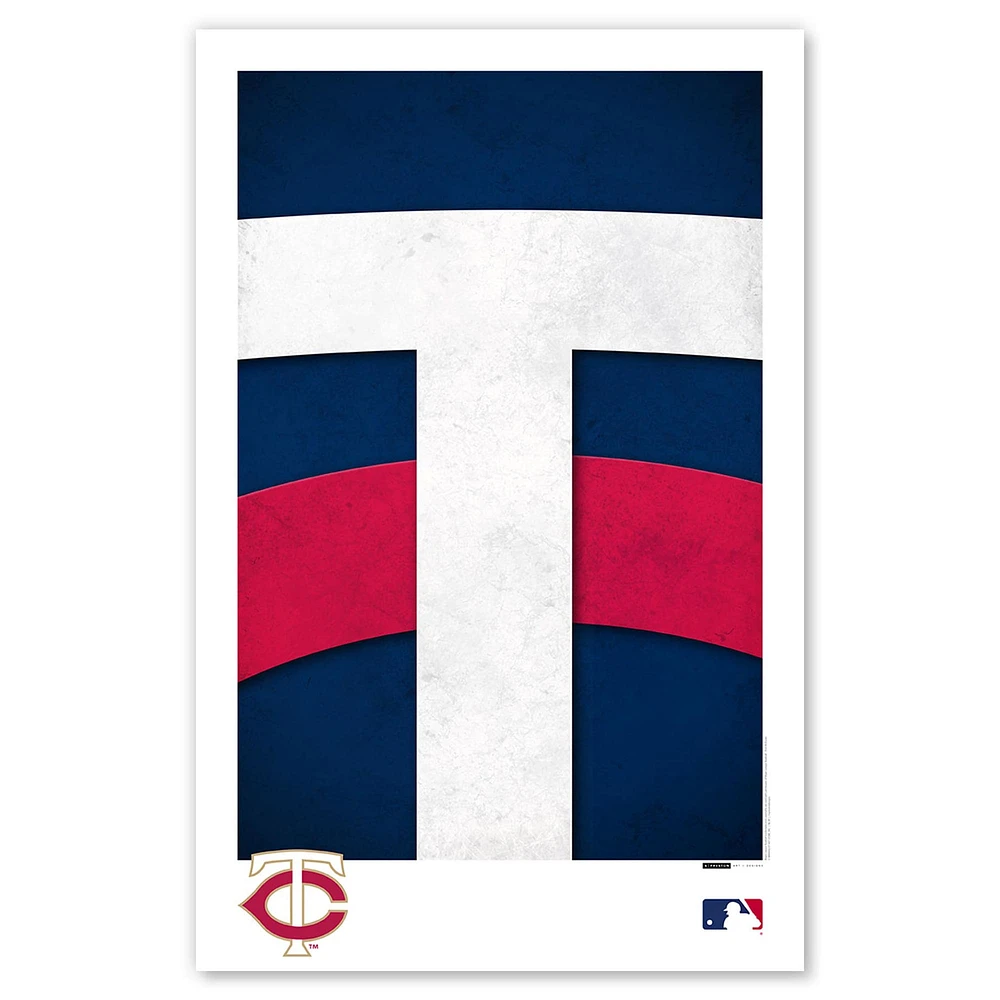 Minnesota Twins 11" x 17" Minimalist Logo Poster Print