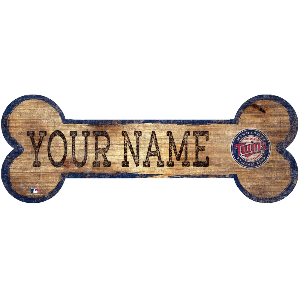 Fan Creations Minnesota Twins Logo Distressed State Sign