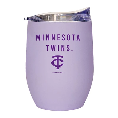 Jumeaux du Minnesota 16oz. Gobelet incurvé doux au toucher lavande