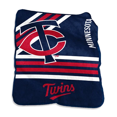 Couverture Raschel en peluche 50 po x 60 po des Twins du Minnesota