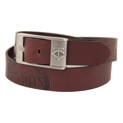Minnesota Twins Brandish Leather Belt - Brown