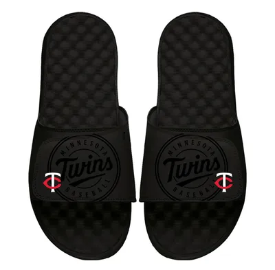 Minnesota Twins ISlide MLB Tonal Pop Slide Sandals - Black