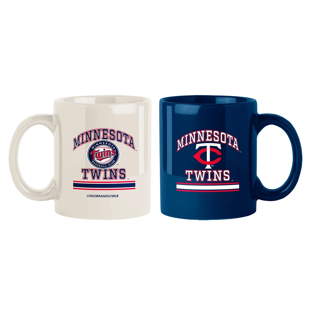 Minnesota Twins Two-Pack 15oz. Color Mug Set