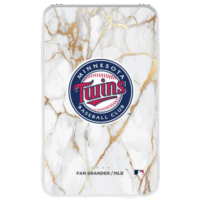 Minnesota Twins White Marble Design 10,000 mAh Portable Power Pack