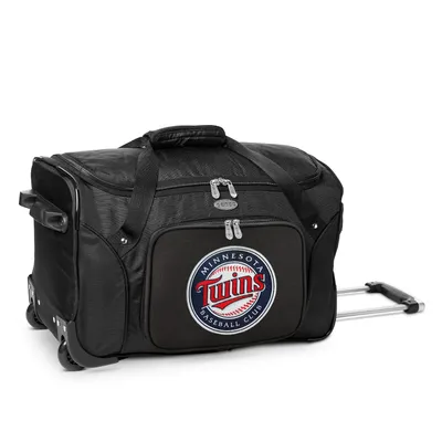 Minnesota Twins MOJO 22" 2-Wheeled Duffel Bag - Black