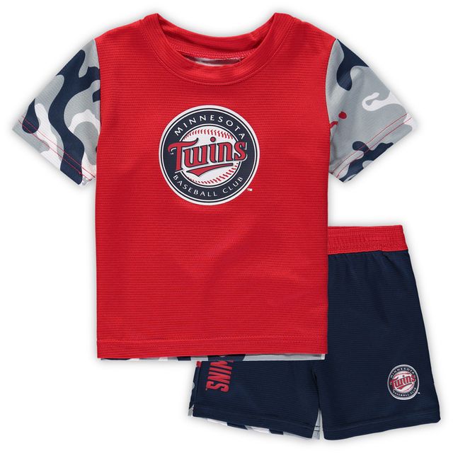 OST TWINS CAMO PINCH HITTER SS TEE & SHORT SE KIDINFSHT