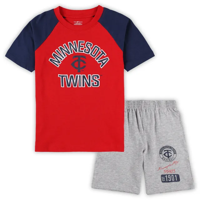 Atlanta Braves Infant Pinch Hitter T-Shirt & Shorts Set - Red/Navy