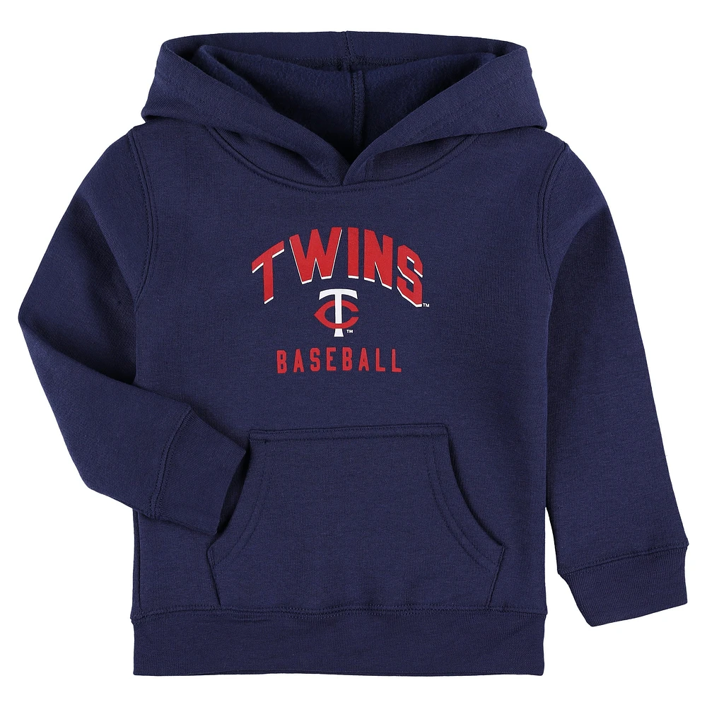 Ensemble avec sweat à capuche et pantalon en polaire Play-By-Play des Minnesota Twins pour tout-petit, bleu marine/gris