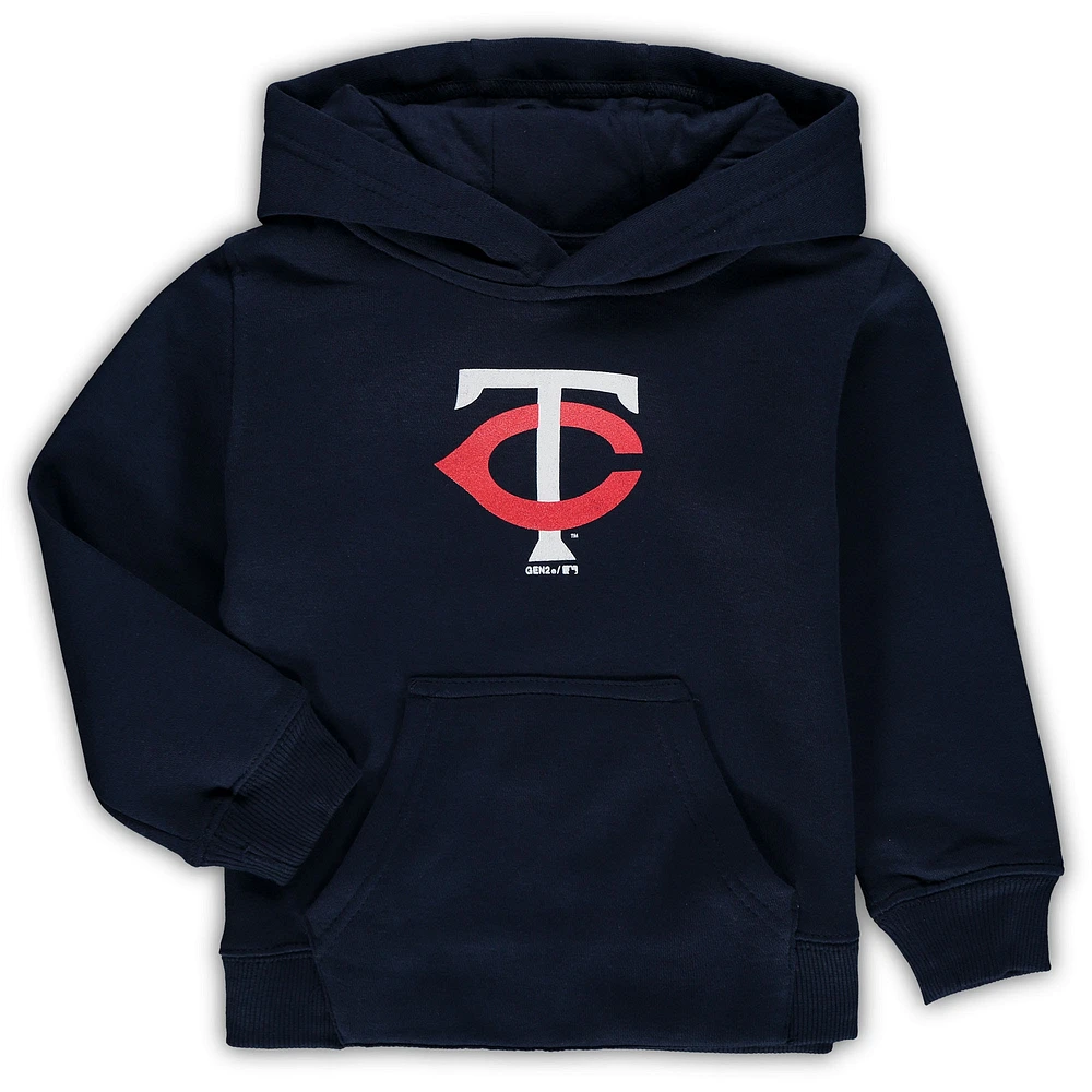 Sweat à capuche avec logo principal des Minnesota Twins bleu marine pour tout-petit