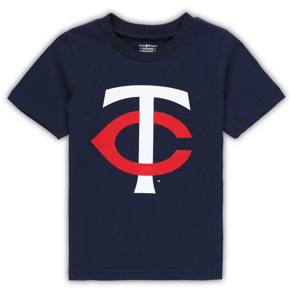 T-shirt à logo principal de l'équipe Minnesota Twins bleu marine pour tout-petits