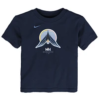 Toddler Nike Navy Minnesota Twins 2024 City Connect Large Logo T-Shirt