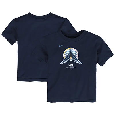 T-shirt Nike bleu marine Minnesota Twins 2024 City Connect avec grand logo pour tout-petit